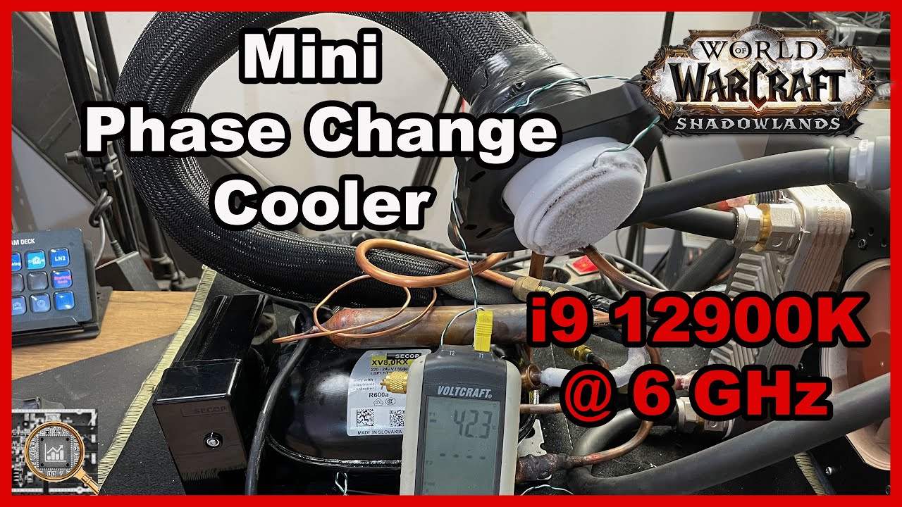 Mini Phase Change Cooler Ep2: 12900KS @ 6GHz WoW Gameplay