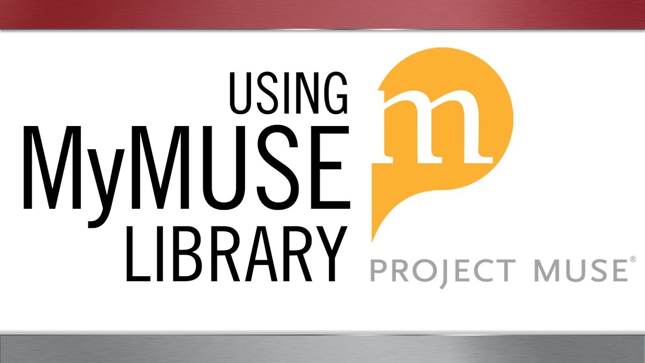 Using MyMUSE Library in Project MUSE