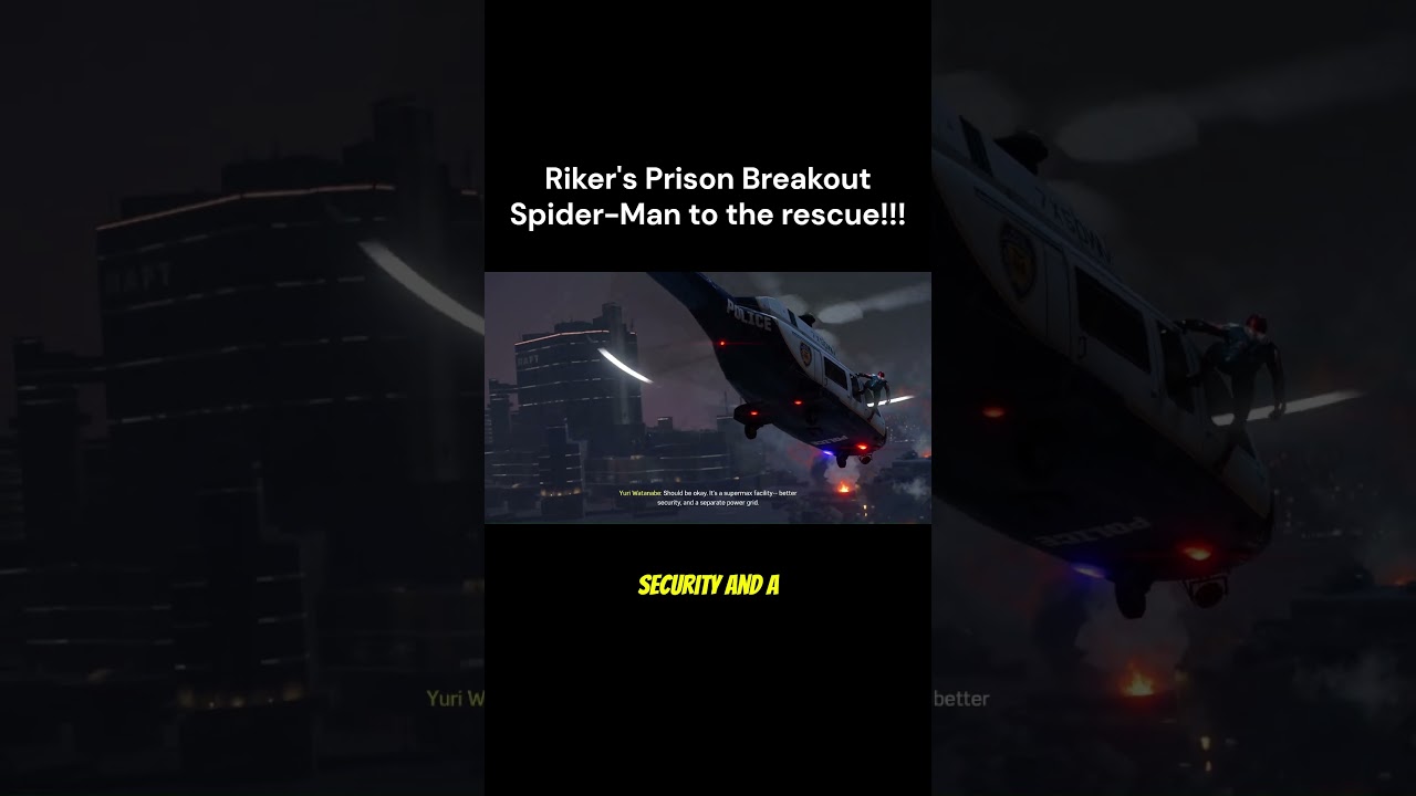 Ryker&rsquo;s Prison Breakout &mdash; Spider-Man to the Rescue! 🕷️ #marvelcharacter #spidermanremastered #gaming