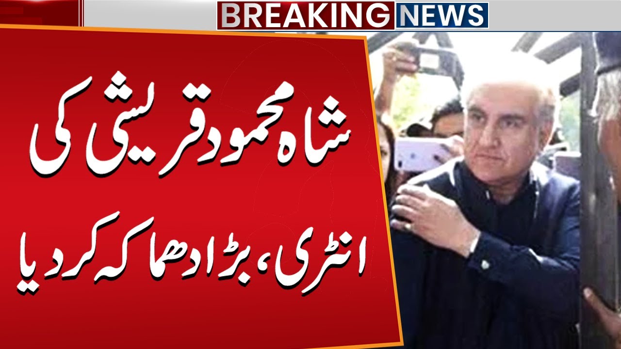 Shah Mehmood Qureshi Makes Grand Entry | Big Political Bombshell | imran Khan Release | Public News