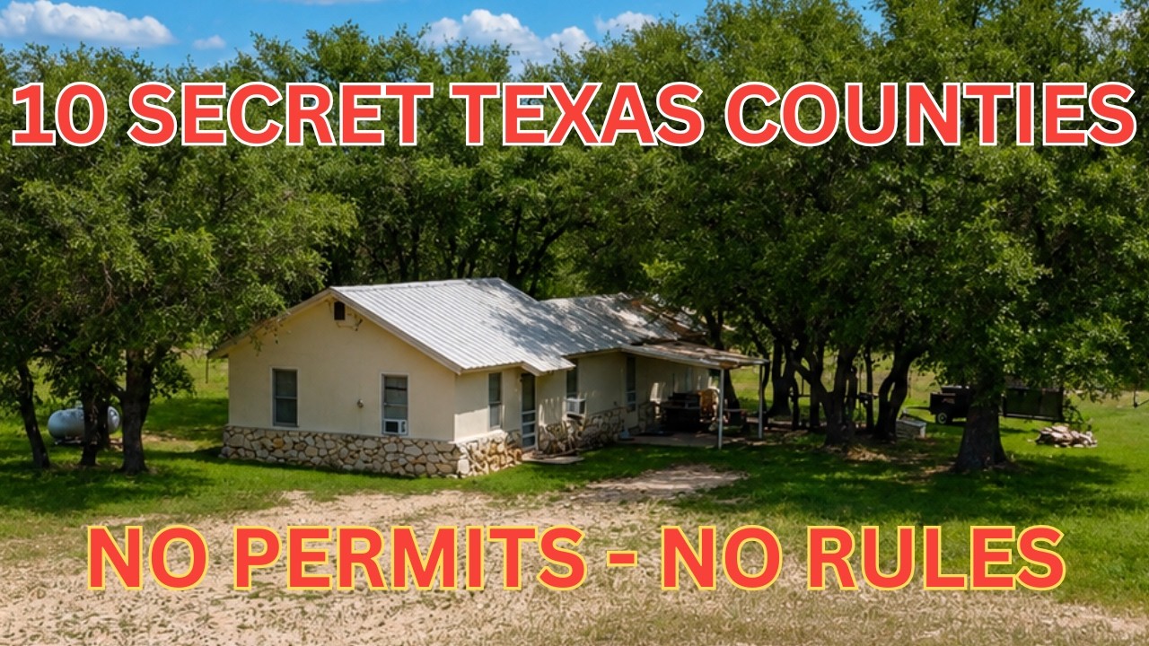 10 Secret Texas Counties with Dirt Cheap Land | BUILD FREE