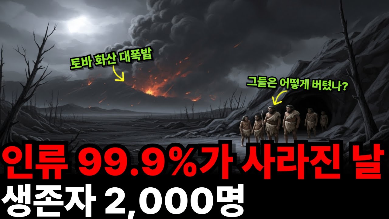 7만 년 전 인류가 멸종 직전까지 갔던 그날의 기록, 멸종의 벼랑 끝에서 살아남을수 있었던 이유