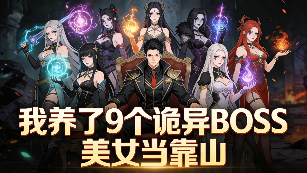 【Multi Sub】《我養了9個詭異BOSS美女當靠山》副本降臨後她們全來給我撐腰#漫劇 #動態漫 #AI漫劇 #動漫 #動畫
