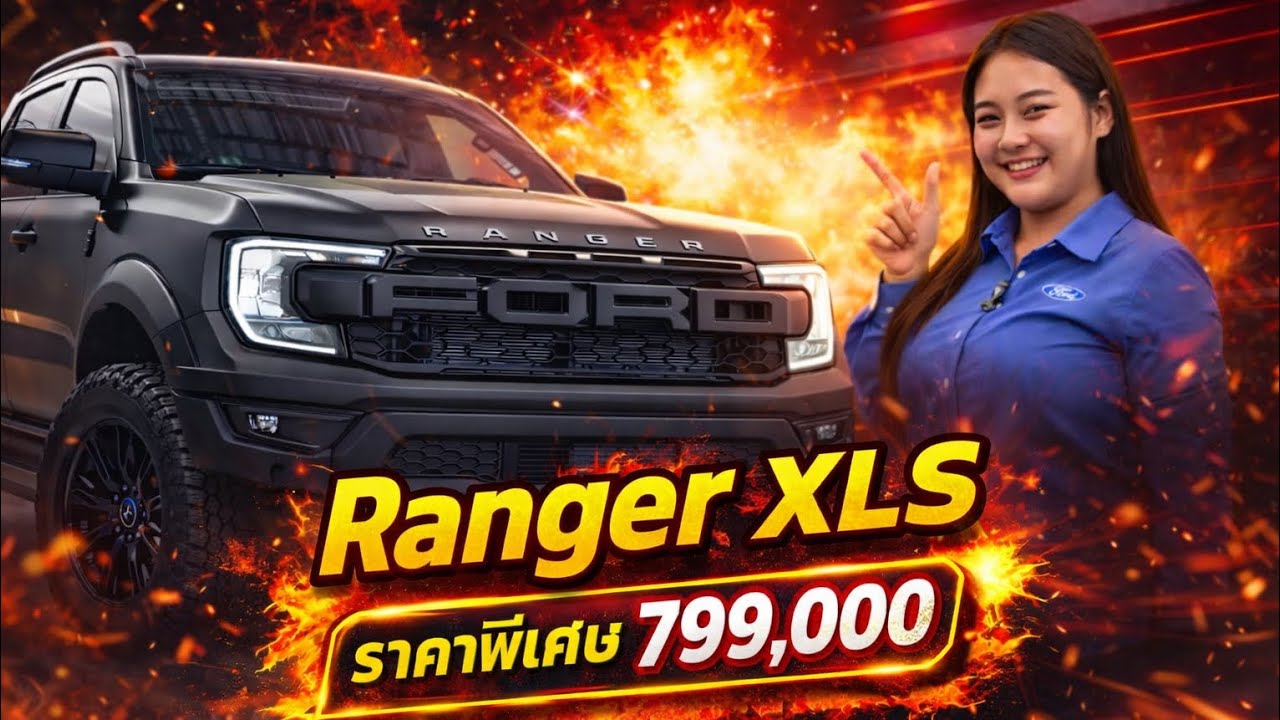 Ford Ranger XLS แต่ง Raptorทั้งคัน! ราคาพิเศษเพียง 799,000บาท 100คันสุดท้าย 