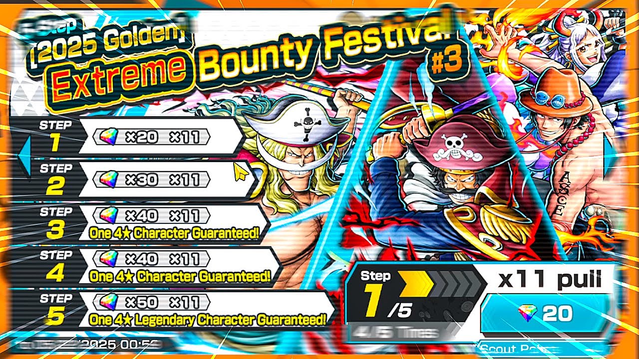 PEGUE O SEU EX! GASTEI TUDO NO NOVO BANNER SÓ DE PERSONAGENS EX NO MELHOR JOGO ONLINE DE ONE PIECE