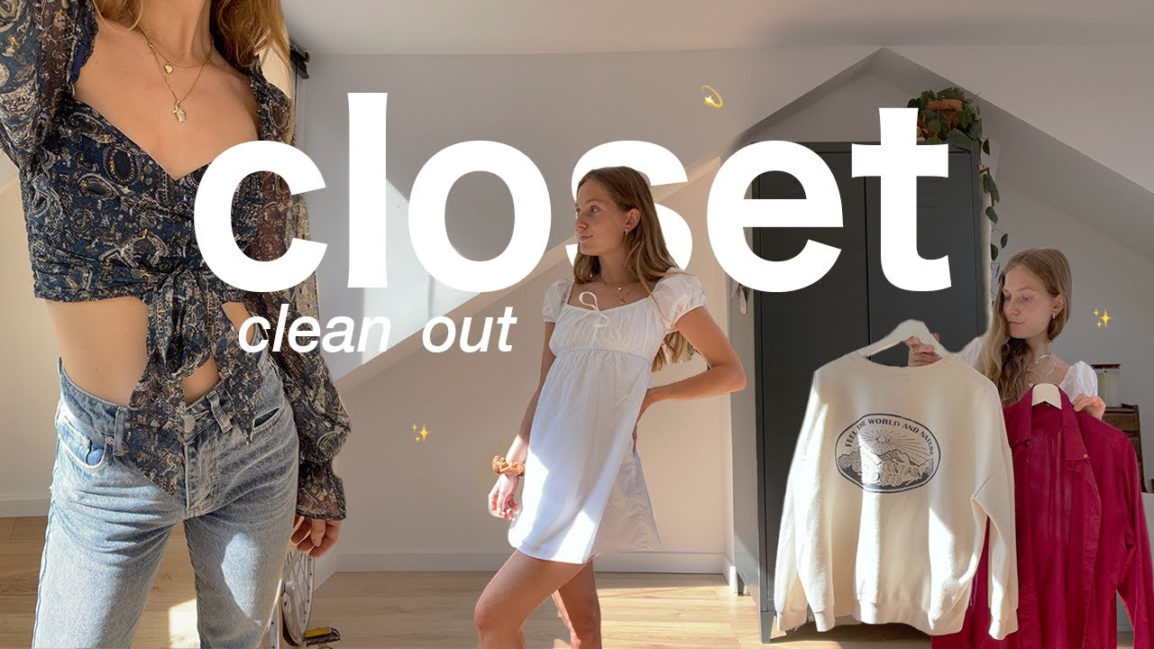 closet clean out! trying on all my clothes, organizing & selling