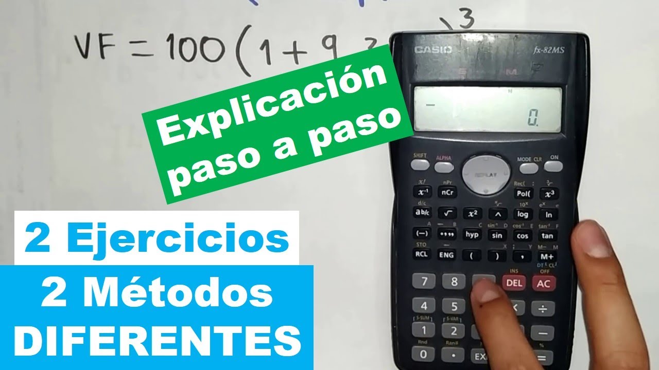 Ejercicios de VALOR FUTURO con INTERÉS COMPUESTO (2 Métodos Diferentes)