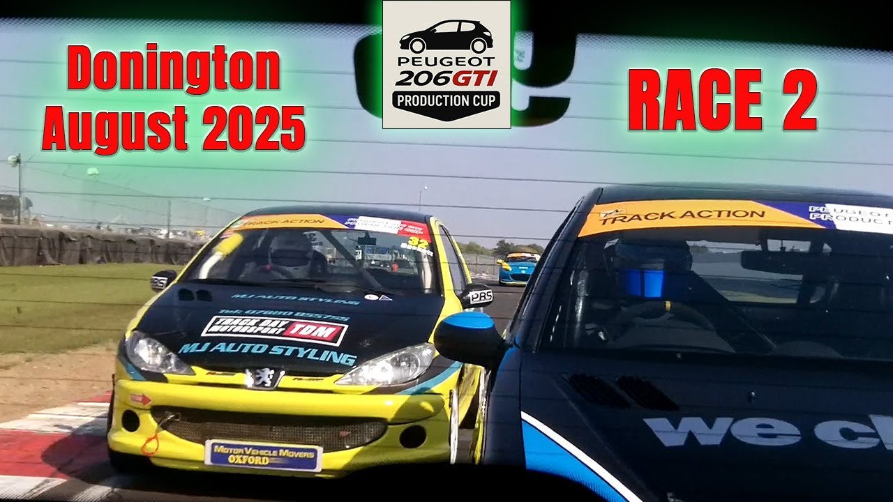 Track Action | Peugeot 206 GTi's | Race 2 | Donington Park | August 2025 