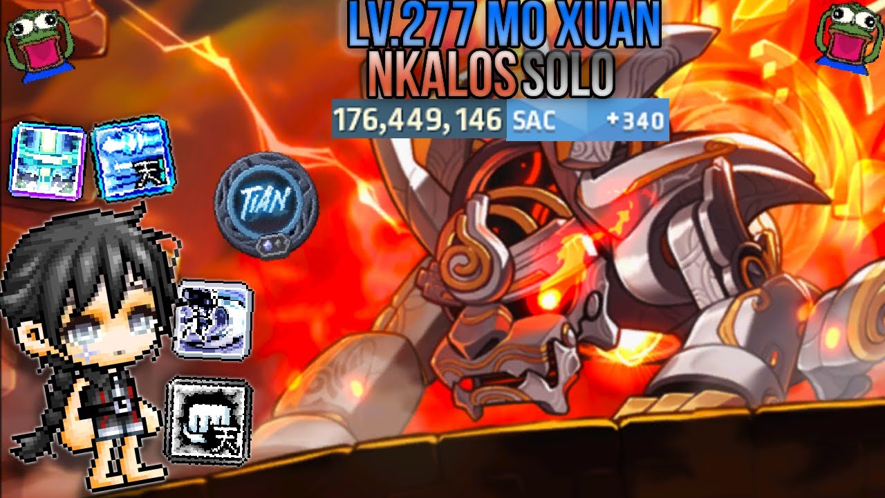 [Maplestory Kronos] Mo Xuan Normal Kalos Solo (176m CP)