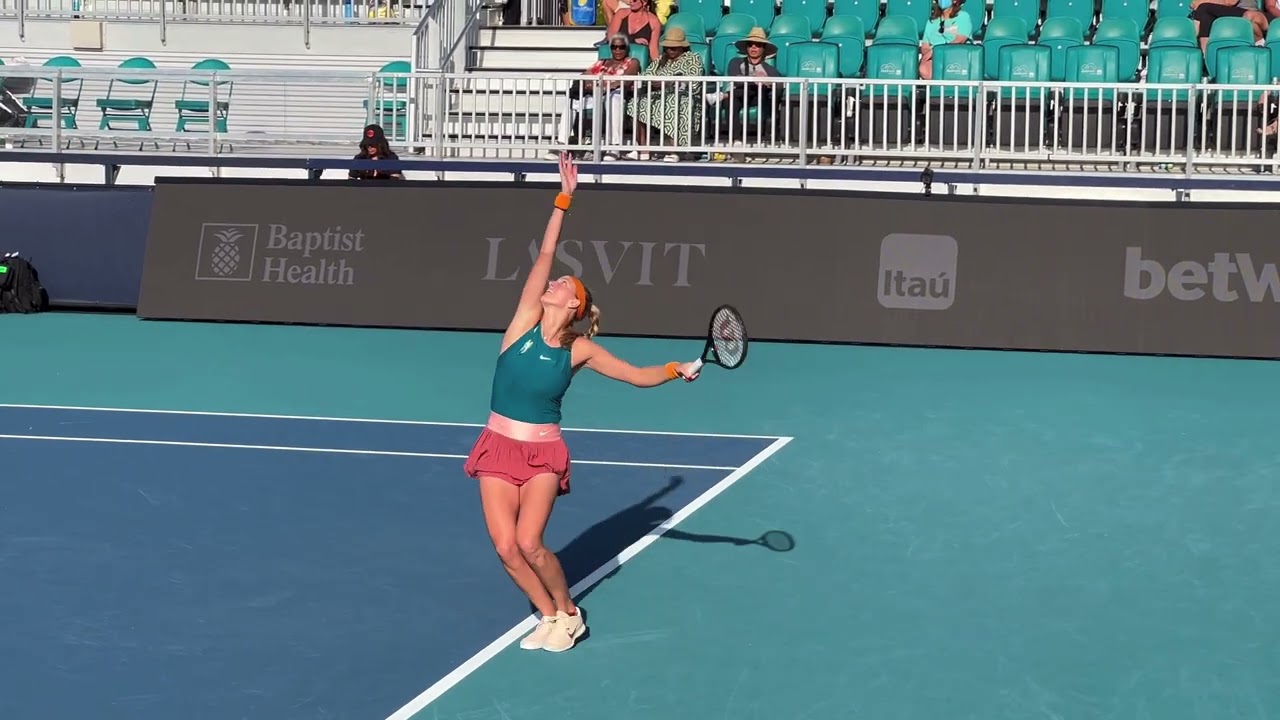 Petra Kvitova (UHD 4k 60fps) Miami Open 2022 R32 - Court Level