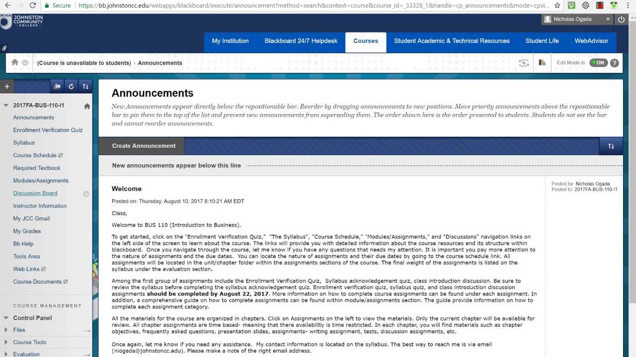 How to access course assignments?