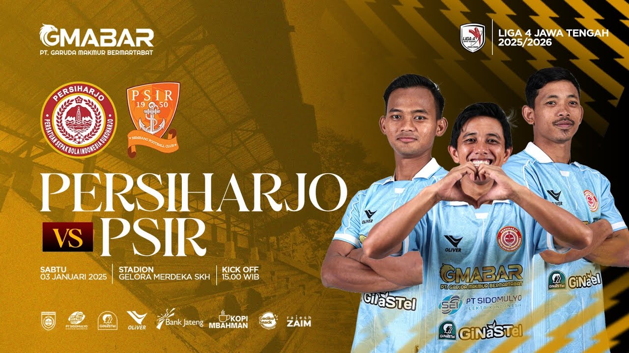 LIVE PERSIHARJO VS PSIR REMBANG || LIGA 4 JAWA TENGAH 2025/2026