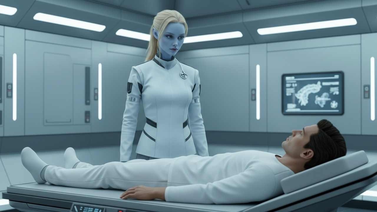 I Opened My Eyes to an Alien Nurse Smiling—You've Been Asleep for 20 Years, My Husband