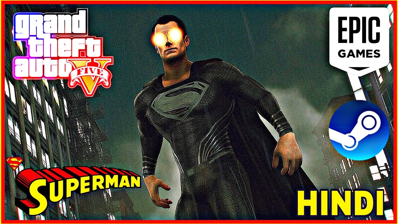 GTA5- INSTALL BLACK SUIT SUPERMAN MOD IN GTA-5 || HINDI || 2021 || TECHNICAL GAMER