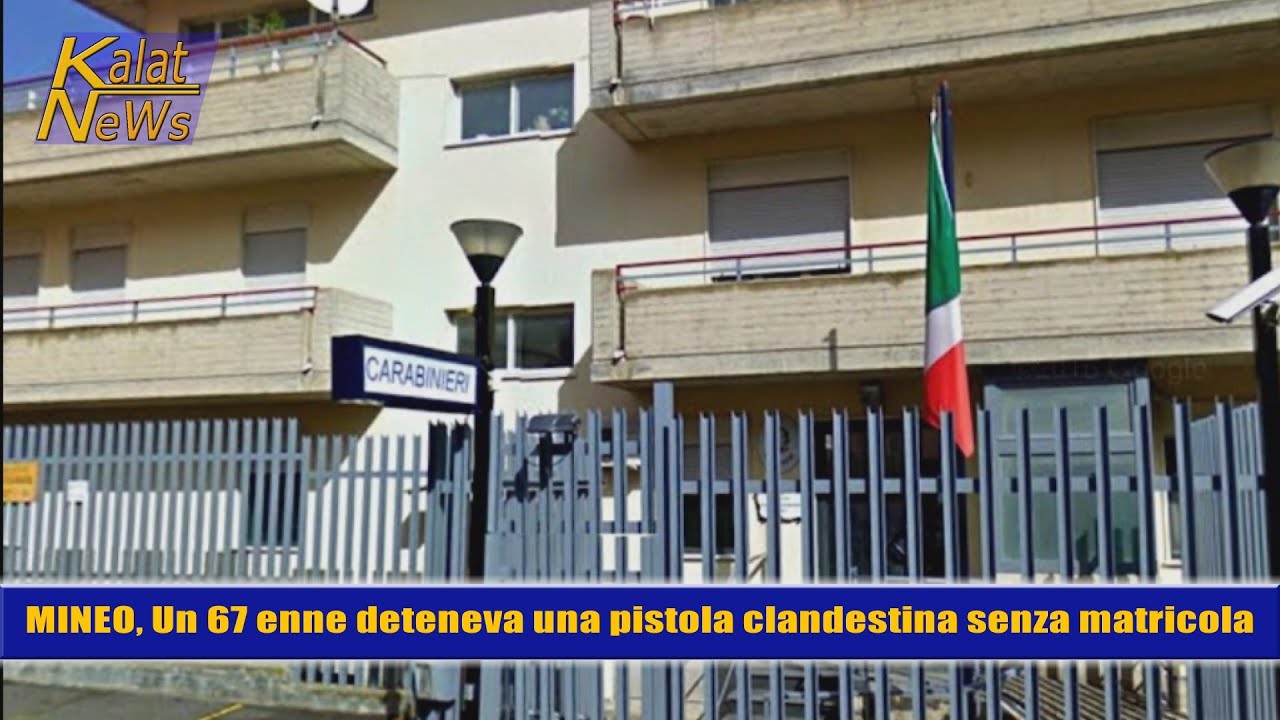 Mineo, 67 enne gi&agrave; denunciato per maltrattamenti deteneva una pistola, relegato ai domiciliari