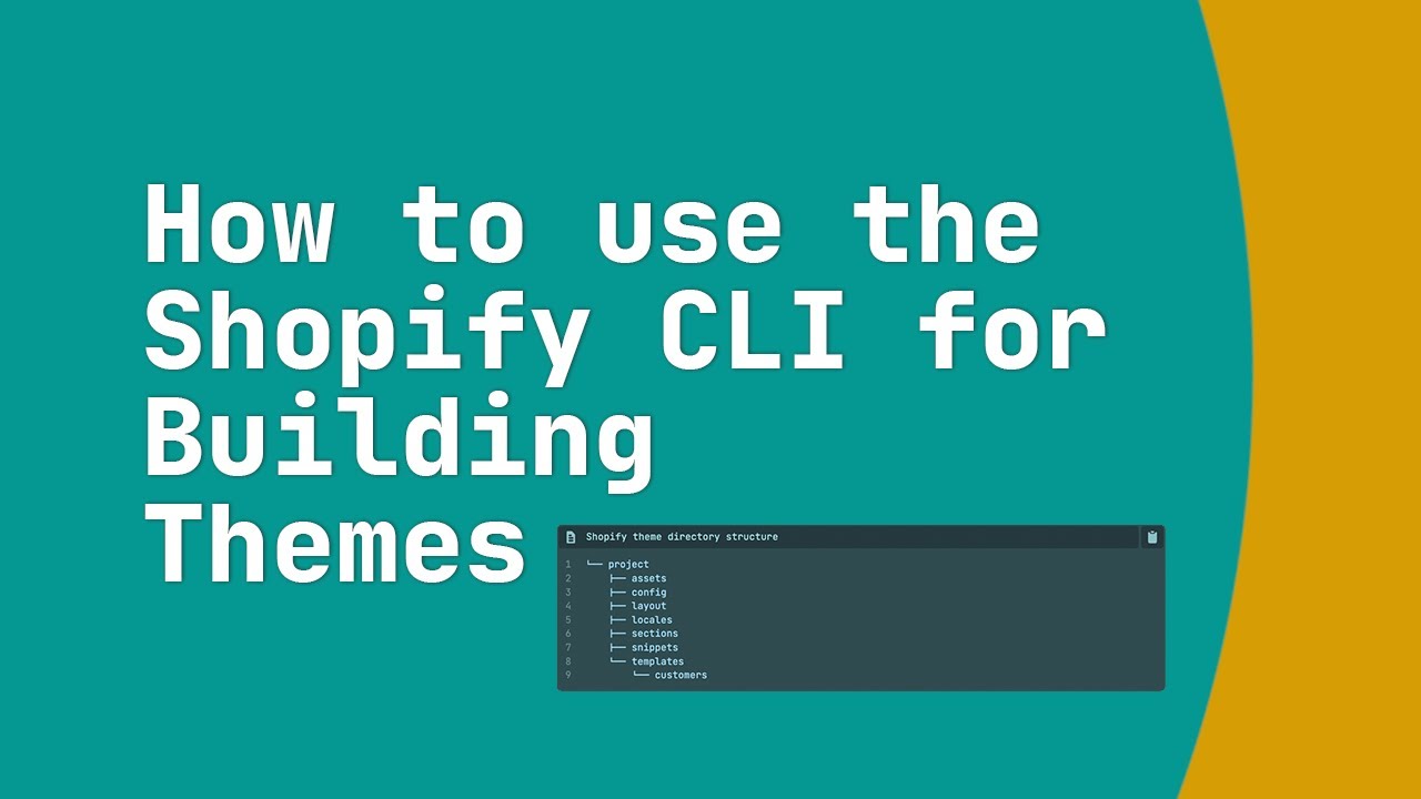 How to use the Shopify CLI for Building Themes