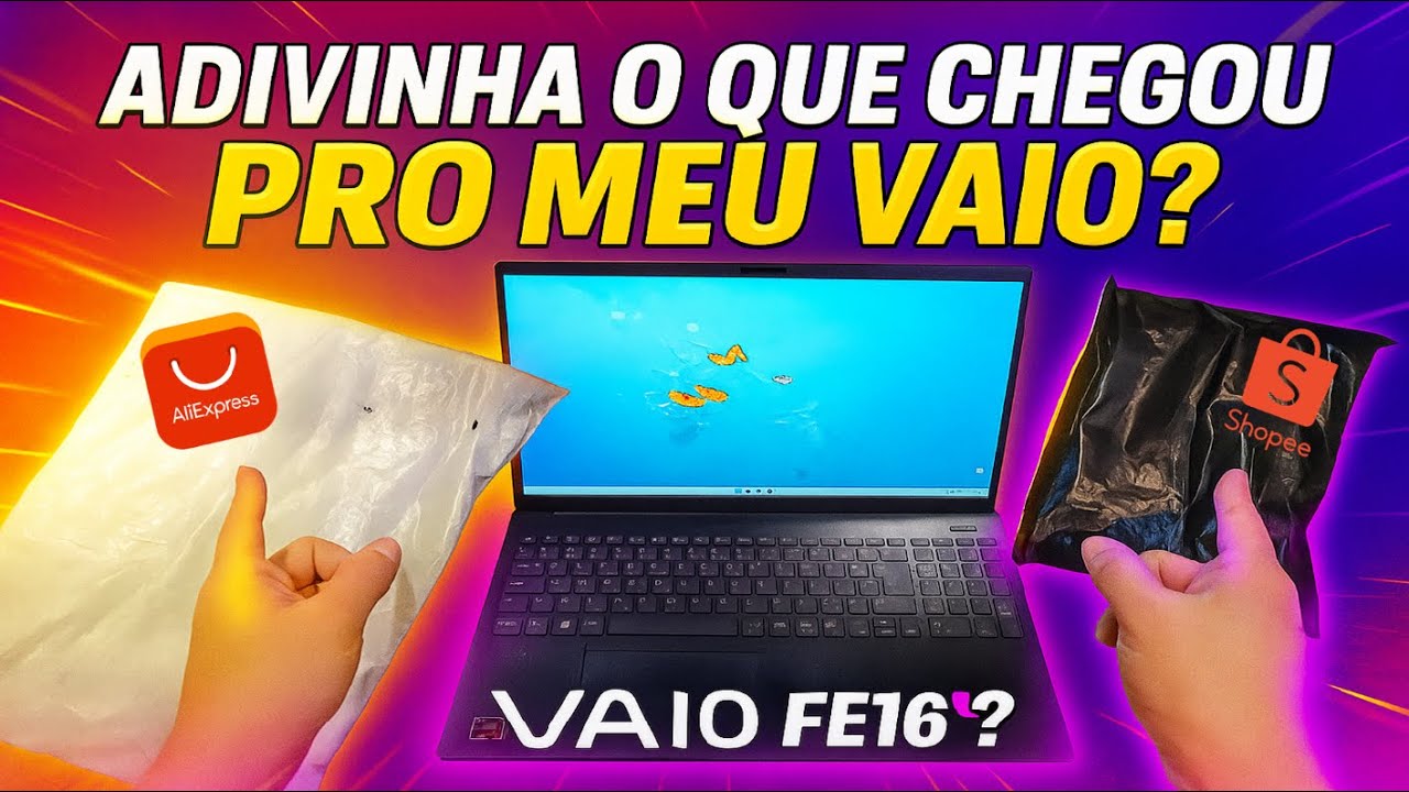 Chegaram dois acessórios pro VAIO FE16… e agora? 👀