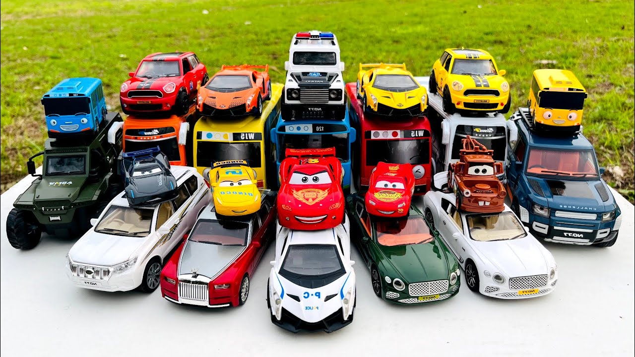 Disney Pixar Cars Unboxing Review Lightning McQueen, Tow Mater, Doc Hudson, Sally Carrera, Tayo #515