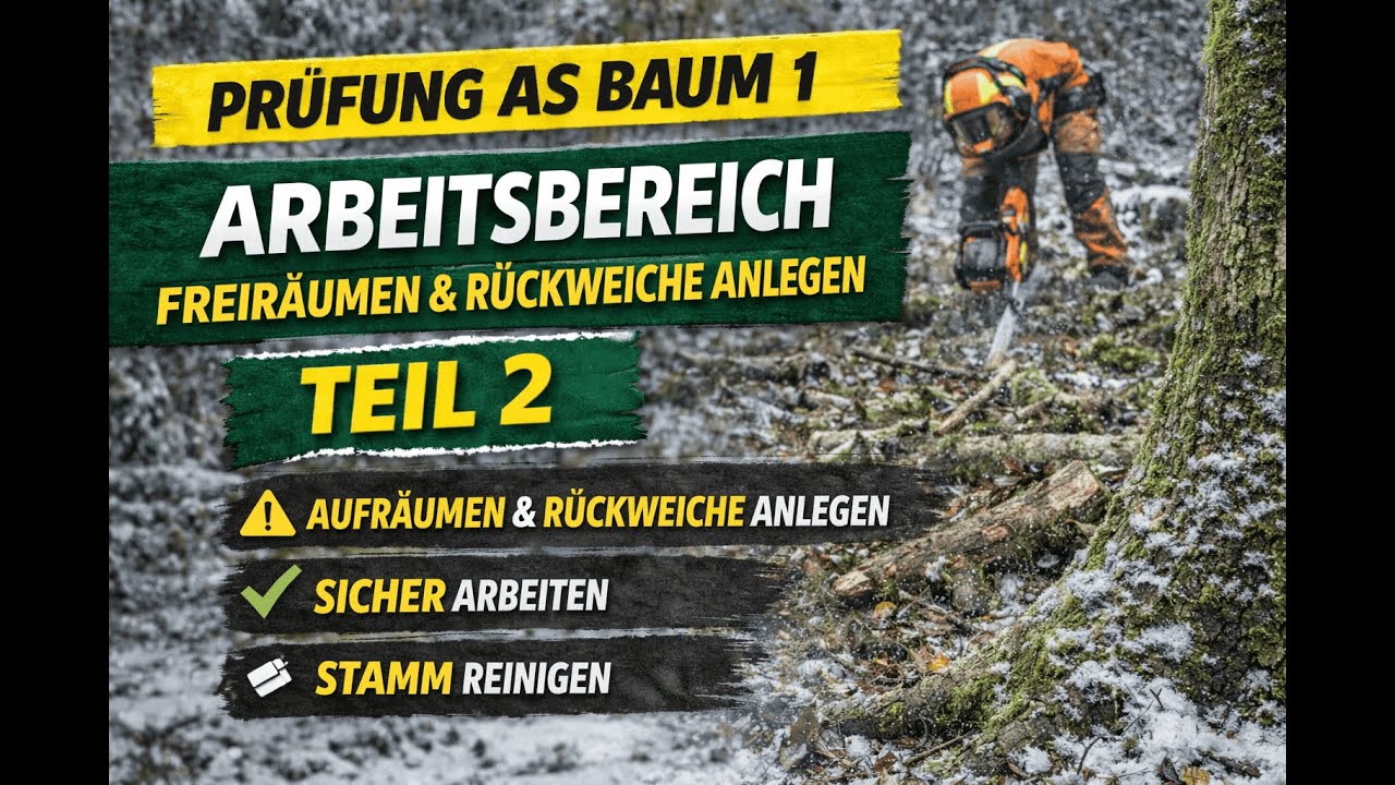 AS Baum 1 – Arbeitsbereich & Rückweiche richtig vorbereiten | Praktische Prüfung erklärt (Teil 2)