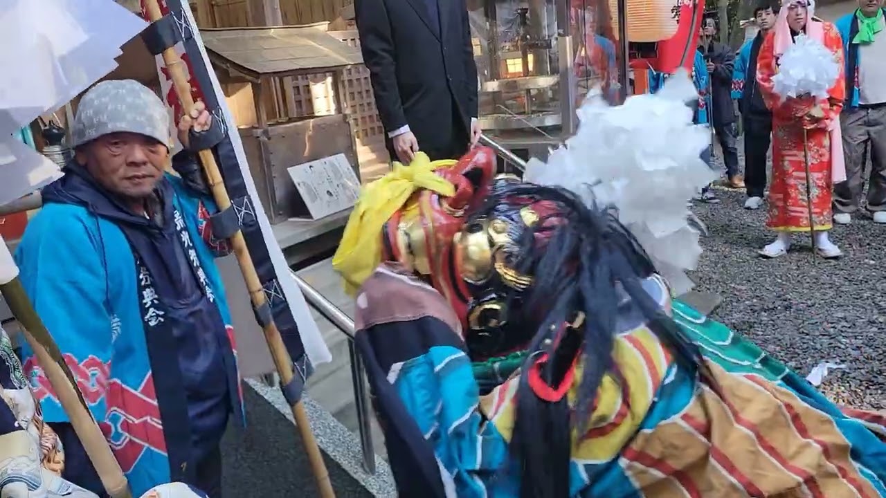 伊佐田稲荷神社稲成獅子舞奉納～