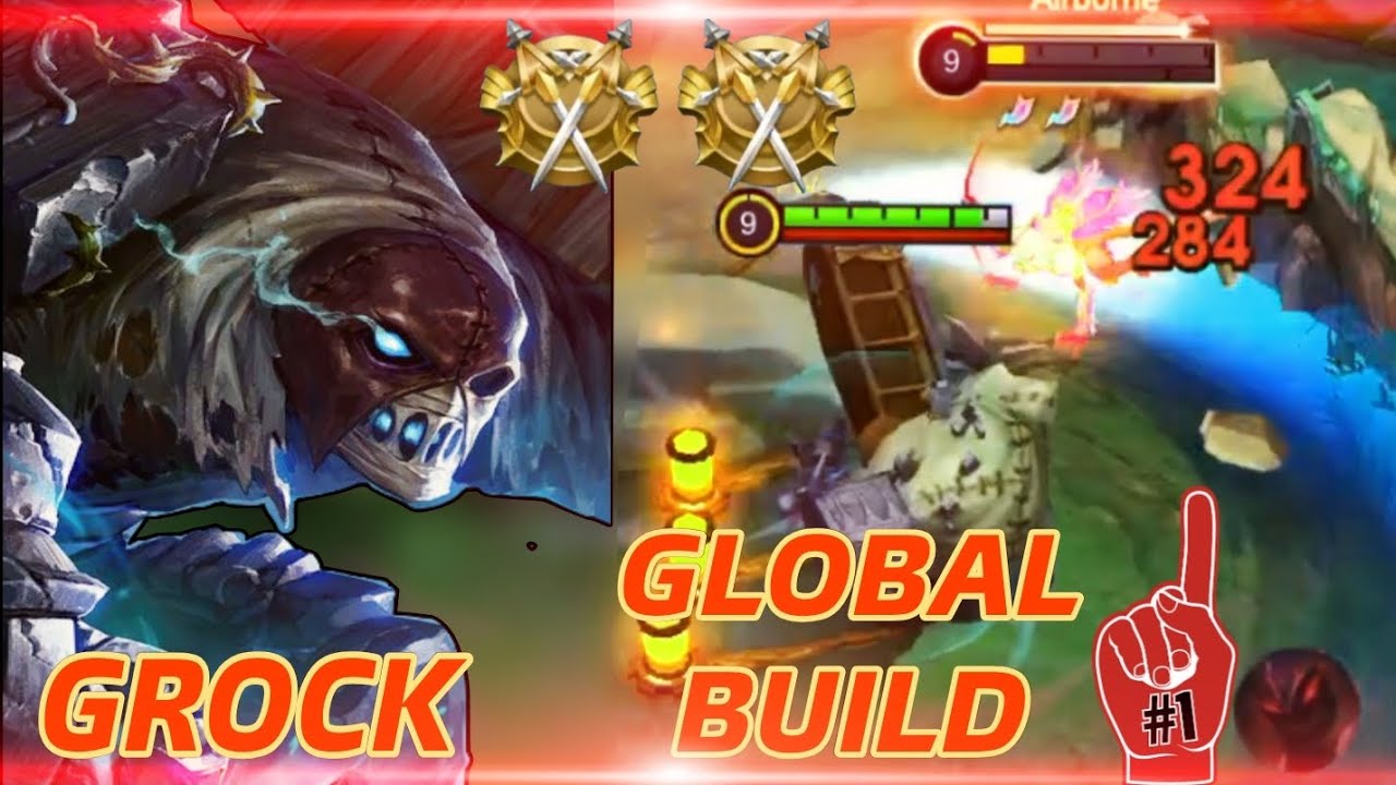 Grock global build top1| Mobile legends Bang Bang | Moba legends 5v5 