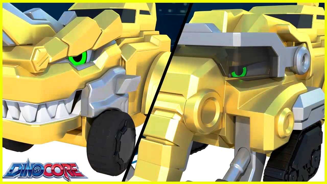 Dinocore Cartoon | Golden Super Car Transformation | The Good Dinosaur | Kids Movies 2025