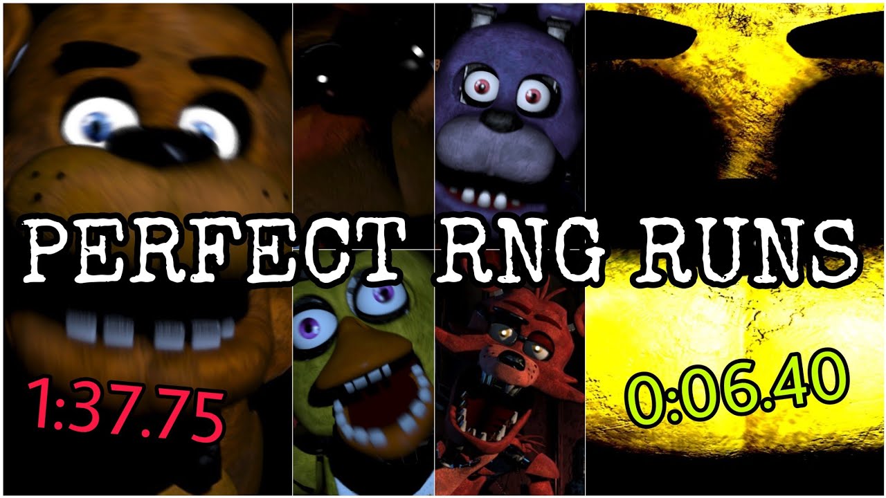 All Jumpscares World Records Speedruns (TAS) - Five Nights at Freddy's