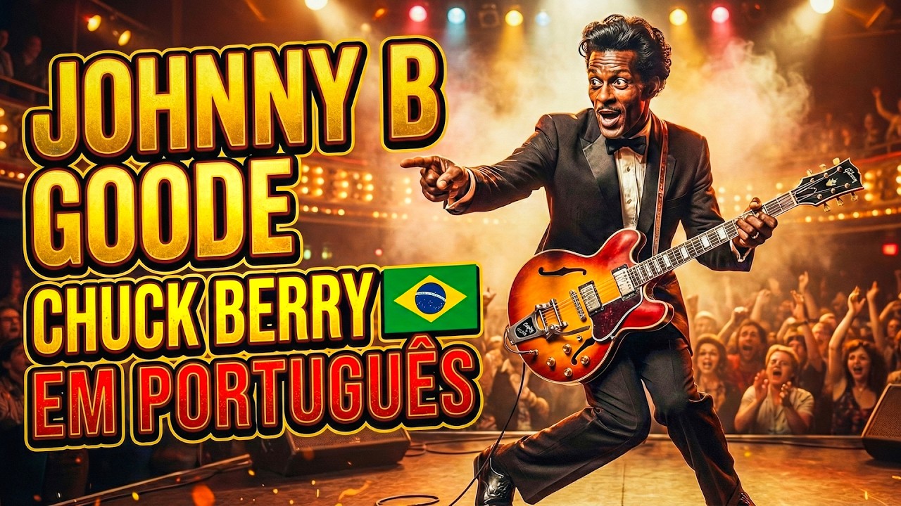 Johnny B. Goode em Português | Chuck Berry - O Pai do Rock (1958) 🎸🚀 [De Volta Para o Futuro]
