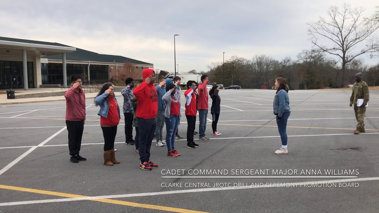 Clarke Central Jrotc Drill and Ceremony Promotion Board