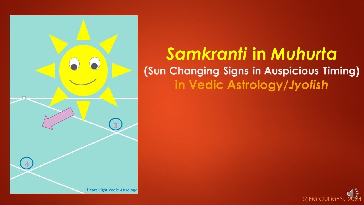 Sun Changing Signs (Samkranti) in Muhurta (Vedic Astrology Auspicious Timing)