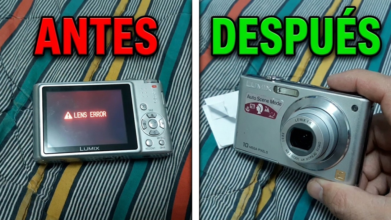 Error de Sistema (Zoom) Atasco Lente cámara Lumix Panasonic