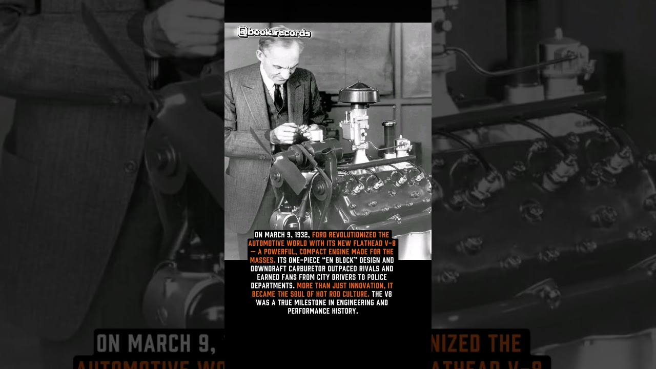 How Henry Ford Built the Iconic V8 #history #book_records #interestingfacts #automobile
