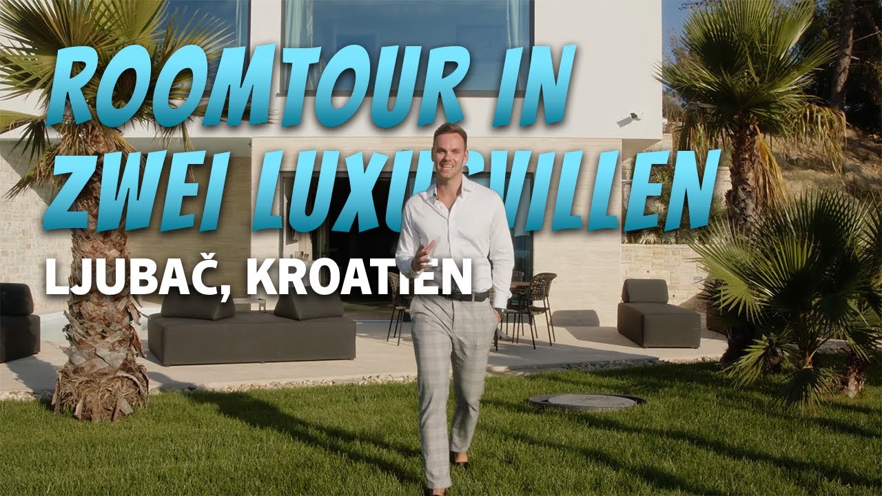 Zwei Luxusvillen in Ljubač in Kroatien - Roomtour