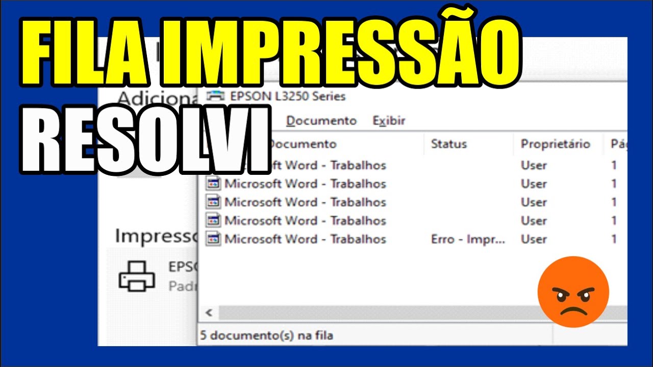 COMO LIMPAR A FILA DE IMPRESSÃO DA EPSON?