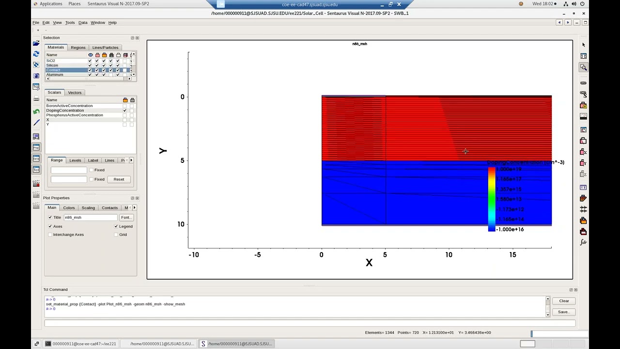 TCAD Simple Solar Cell