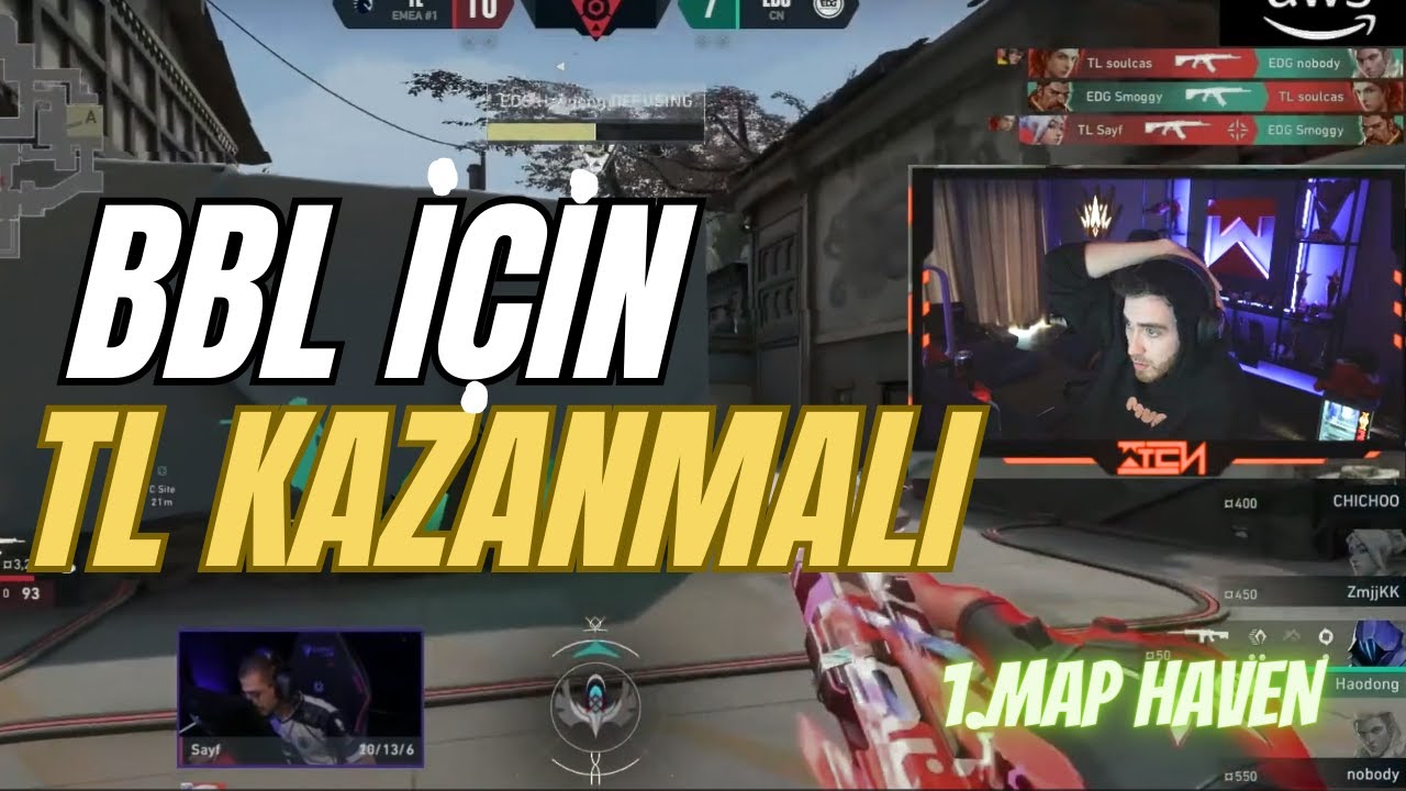 FERİT'İN GÖZÜNDEN EMEA ŞAMPİYONU TL VS EDG İLK MAP HAVEN VALORANT