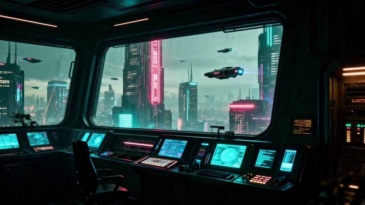 Space Traffic Control Ambience | Futuristic Sci-Fi Soundscape