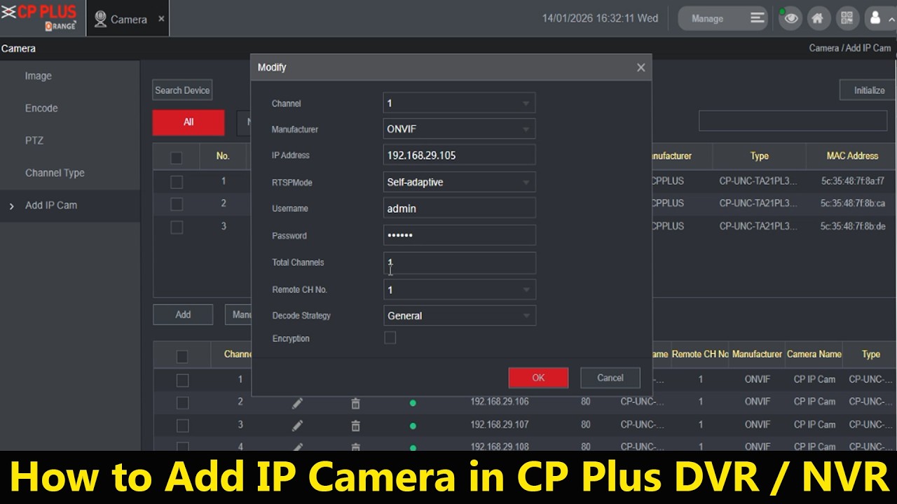 How to Add IP Camera in CP Plus DVR / NVR