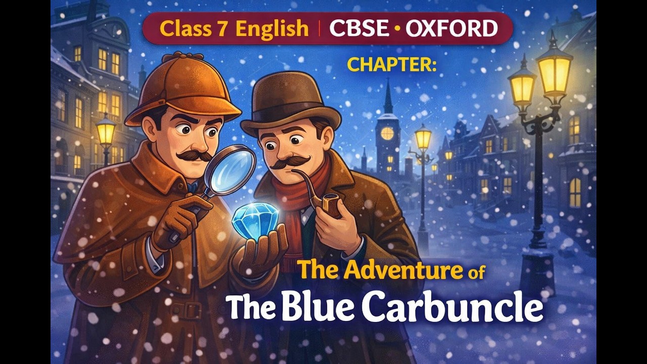 @LearnwithBasanti || Class7 Oxford || The Adventure of the Blue Carbuncle Explained | Animated