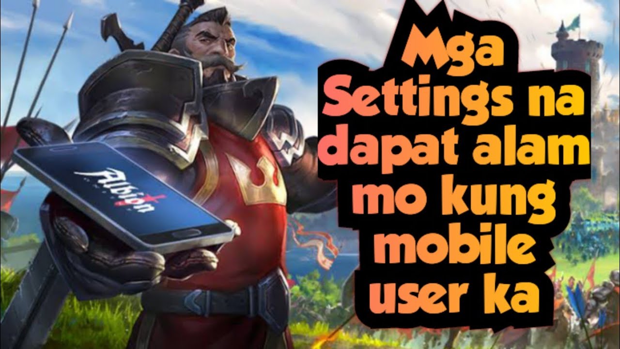 Settings Sa mobile na dapat alam mo. | #albiononline #albion #albioneast #albionguide
