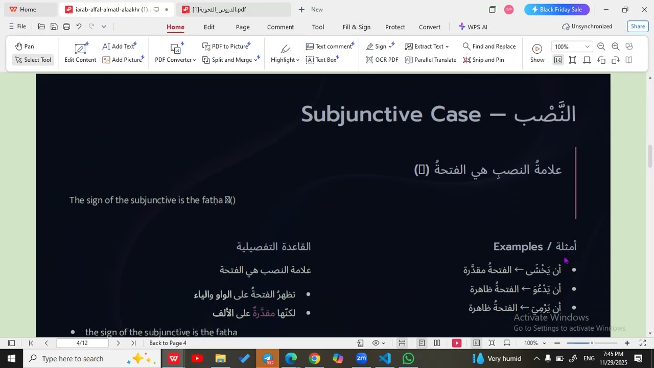 The Grammatical Inflection [Conjugation rules] Of the Weak Verb