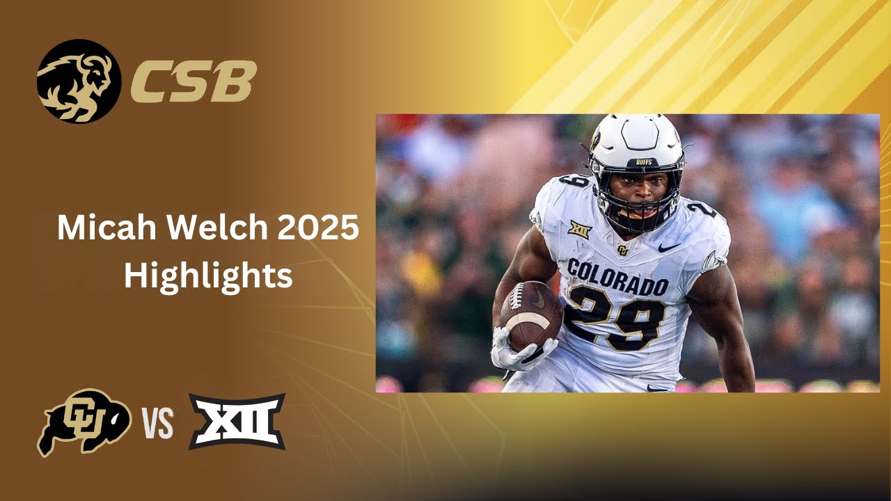 🎧 IMPROVED AUDIO | Common Sense Buffs REACTS: Micah Welch 2025 Highlights | Colorado Buffaloes