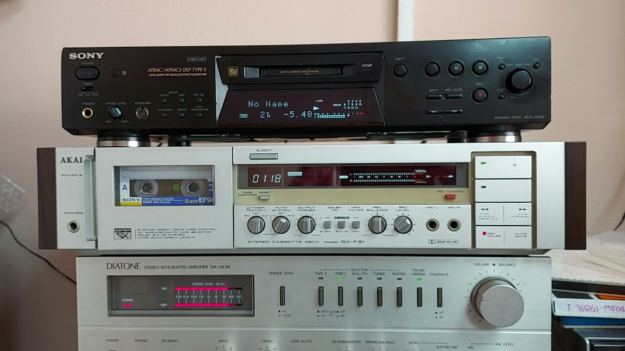 Кассетная дека AKAI GX-F31. Проверка функции записи.