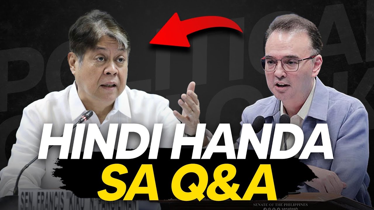 Sen. Kiko Pangilinan, hindi nakapaghanda sa Q&A.