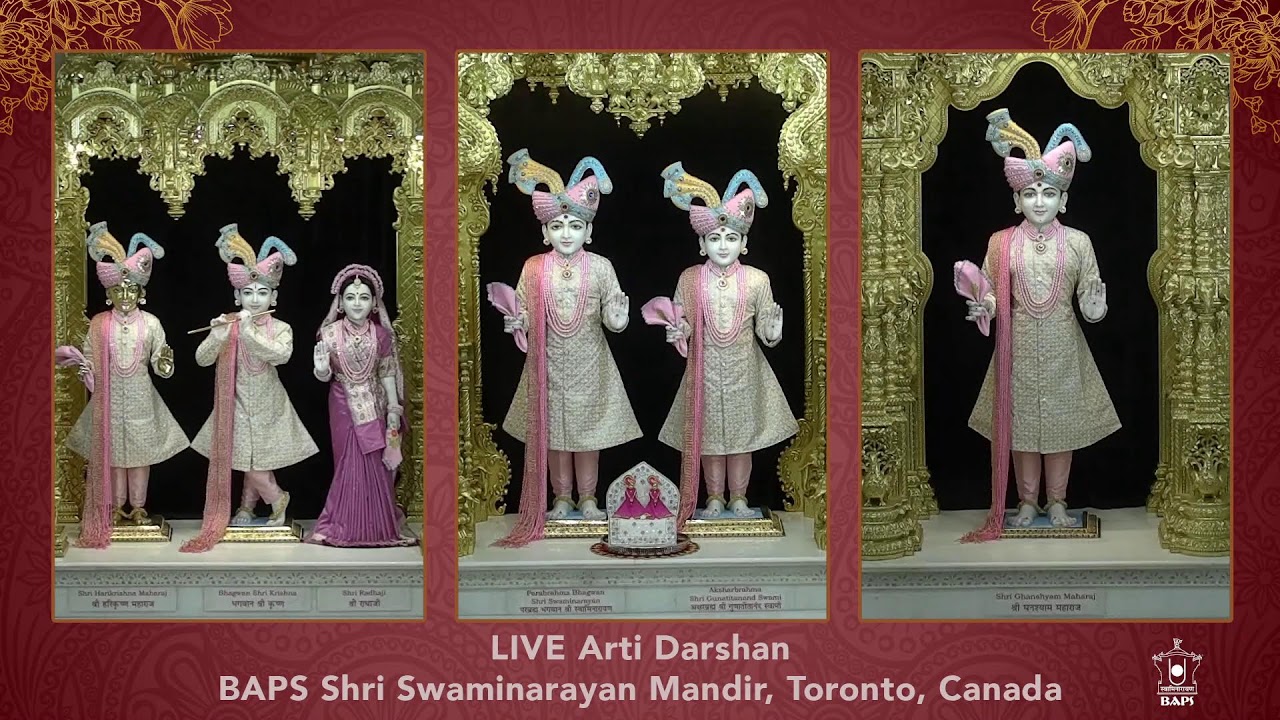 LIVE Sandhya Arti - BAPS Shri Swaminarayan Mandir - Toronto, Canada
