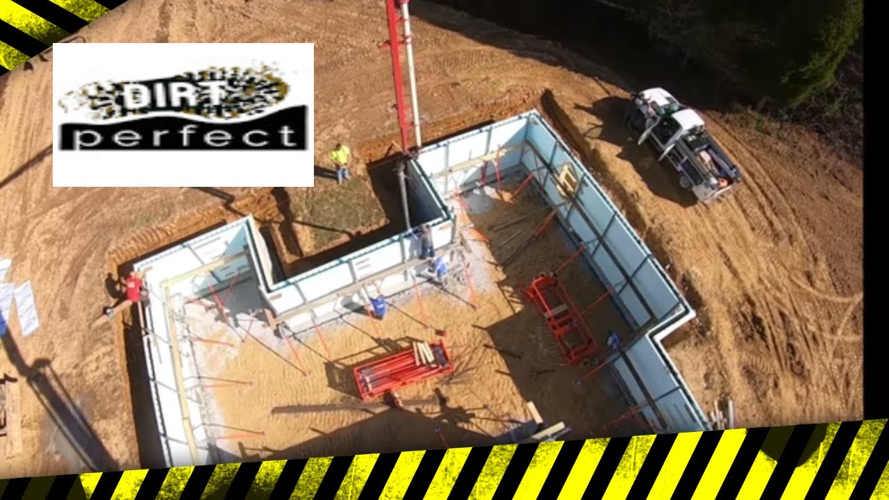 12 Corner ICF basement pour using Plumwall Icf bracing system for the first time