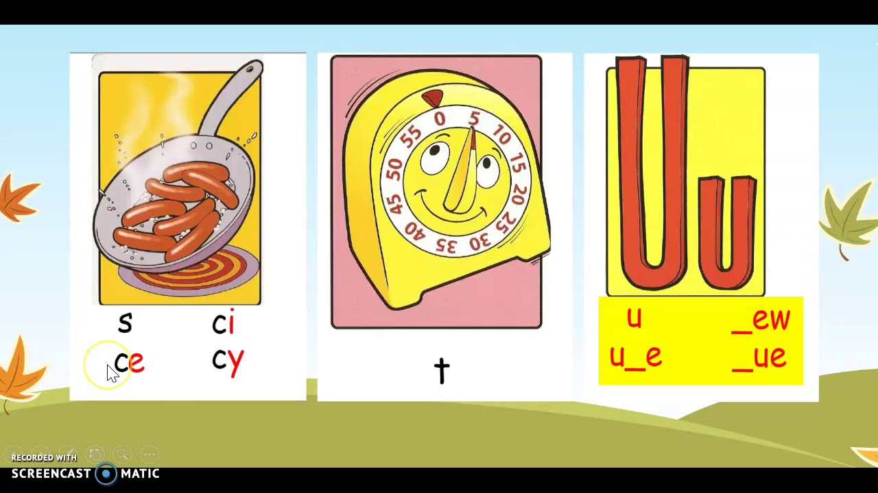 Daily phonics chant for your child.
