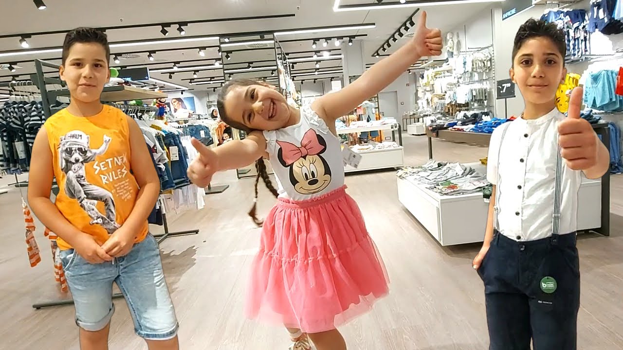 غزل وتيم وزين اشتروا ملابس العيد!!!