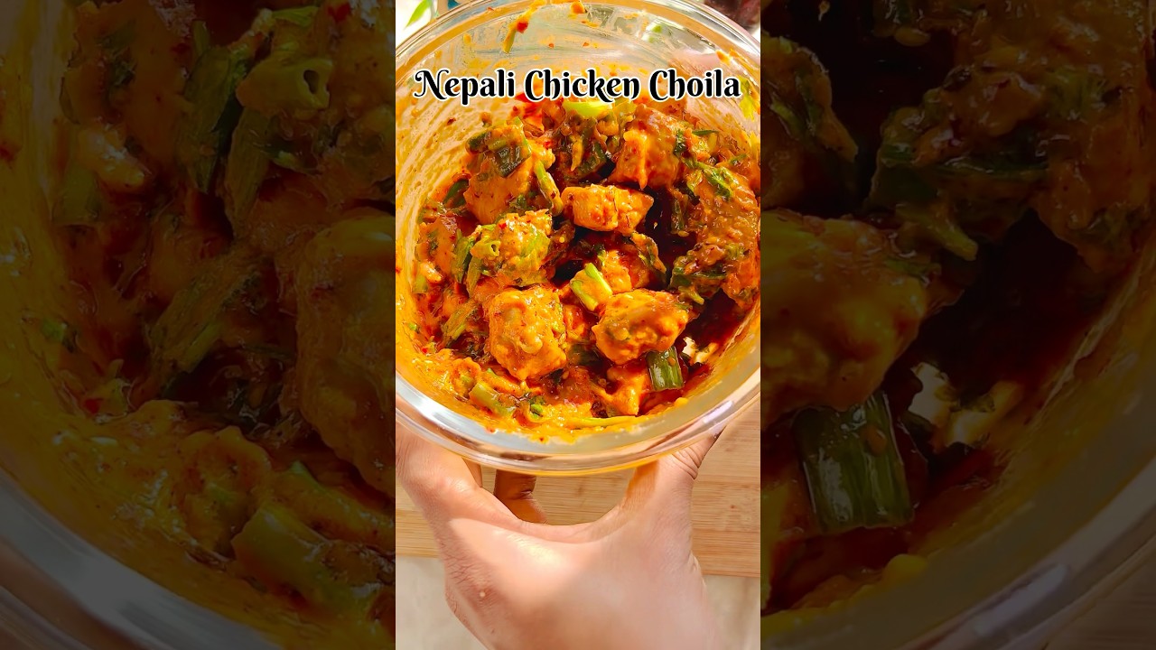 Smoky Nepali Chicken Choila | Grilled Chicken with Spicy Tomato Garlic Mix | Easy Homemade Choila