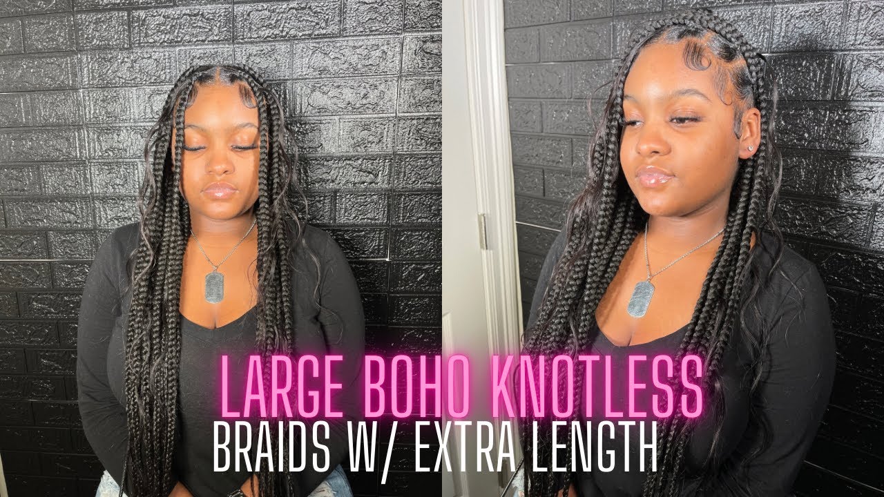 LARGE KNOTLESS BOHO BRAIDS | Kene’Ja Davis